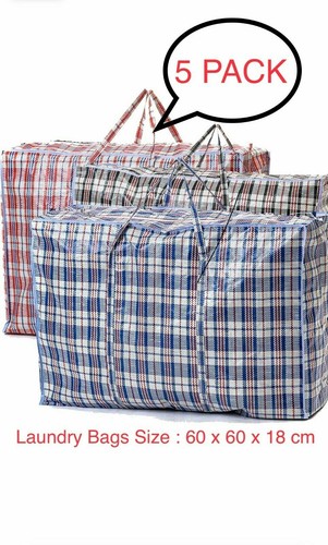 Jumbo laundry bags zipped - 5x,
