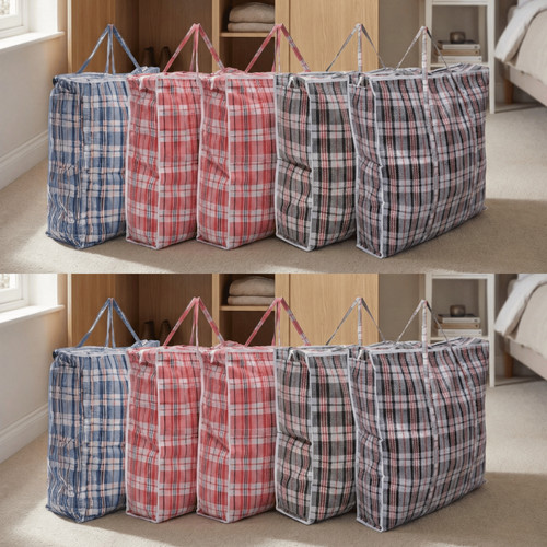 10x jumbo laundry bags zipped - 10x,