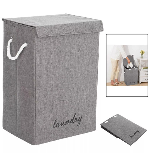 72l laundry basket folding bin - basket,