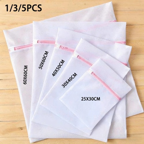 Zipped laundry wash net bag - zipped,